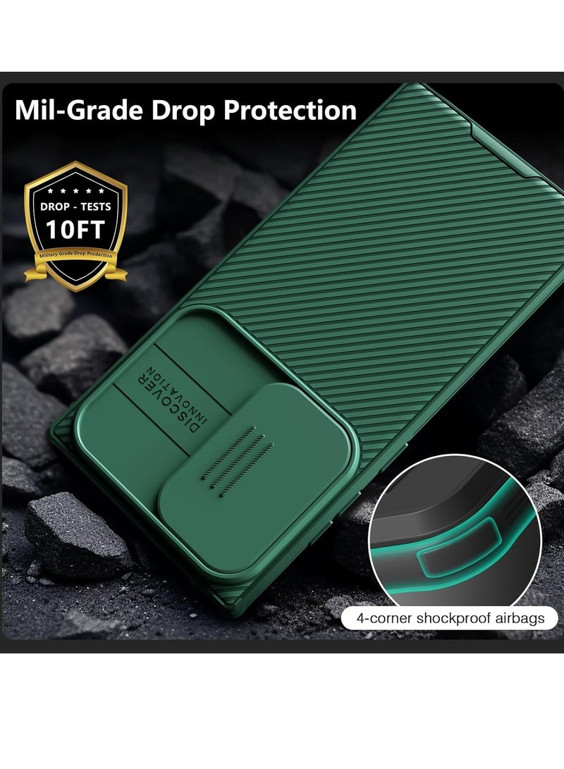 ELTRAZONE Samsung Galaxy S24 Ultra Case with Camera Cover, [Compatible with MagSafe][Military Grade Protection] Slim Shockproof Bumper Magnetic Phone Case for Galaxy S24 Ultra Case 6.8'' Green - Image 4