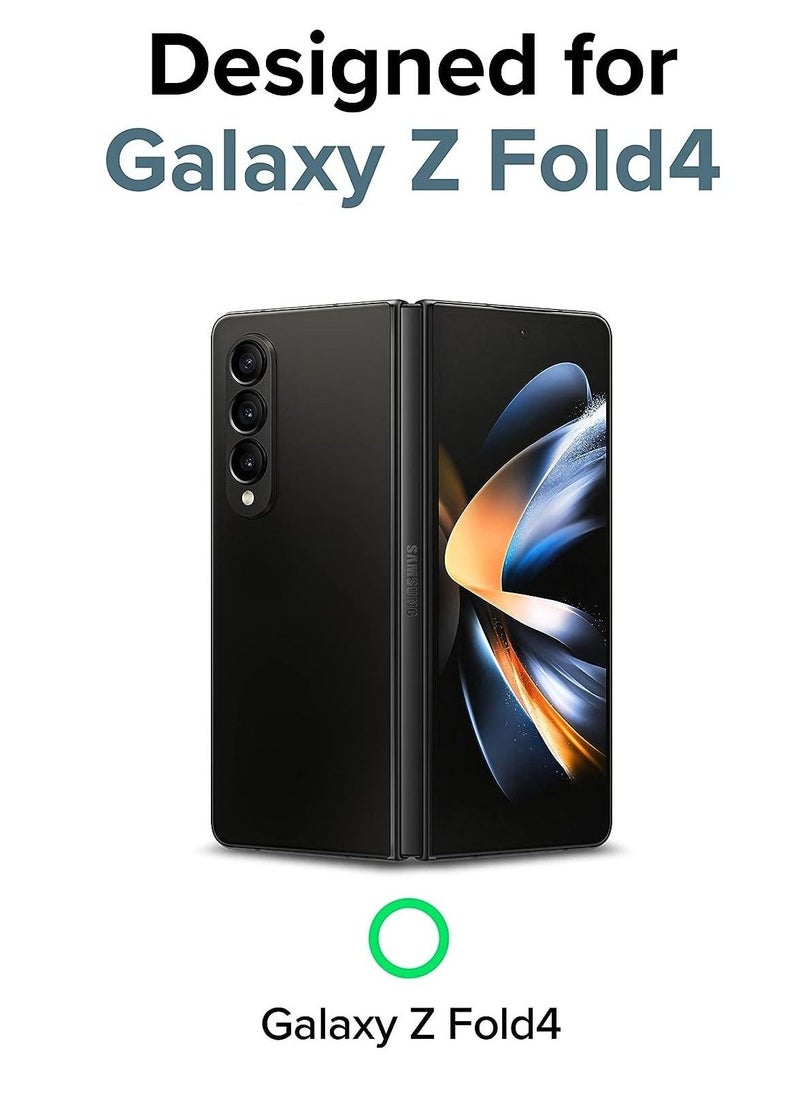 Raxoom Slim Case Compatible with Samsung Galaxy Z Fold 4, Anti-Fingerprint Translucent Hard Thin Premium PC Lightweight Protective Phone Cover for Z Fold4 5G (2022) - Matte Clear  - Image 2