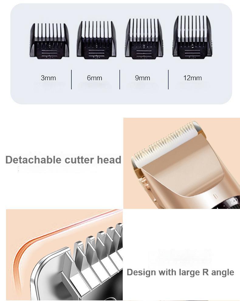 EXMY Professional Hair Clipper for Men - Cordless Electric Hair Trimmer - Image 3