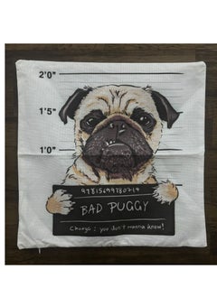 Decorative Pug Mugshot Throw Pillow Cover, 45x45 cm, Double-Sided Print, Square Cushion Cover, Pillow Case, Home Decor  for Sofa, Couch, Bed, Chair - pzsku/ZDD54F56DE731C30A74A7Z/45/_/1740561663/0c9e816e-07d8-464a-bf61-58fe7ab8ee91