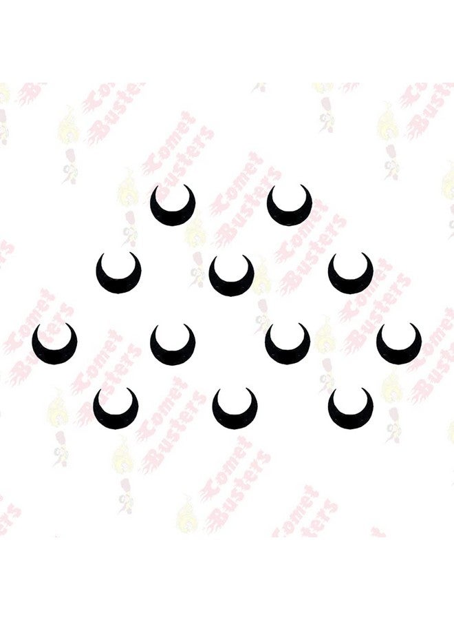 Comet Busters Moon Shaped Black Bindi (6mm) (BIN550) - Image 4