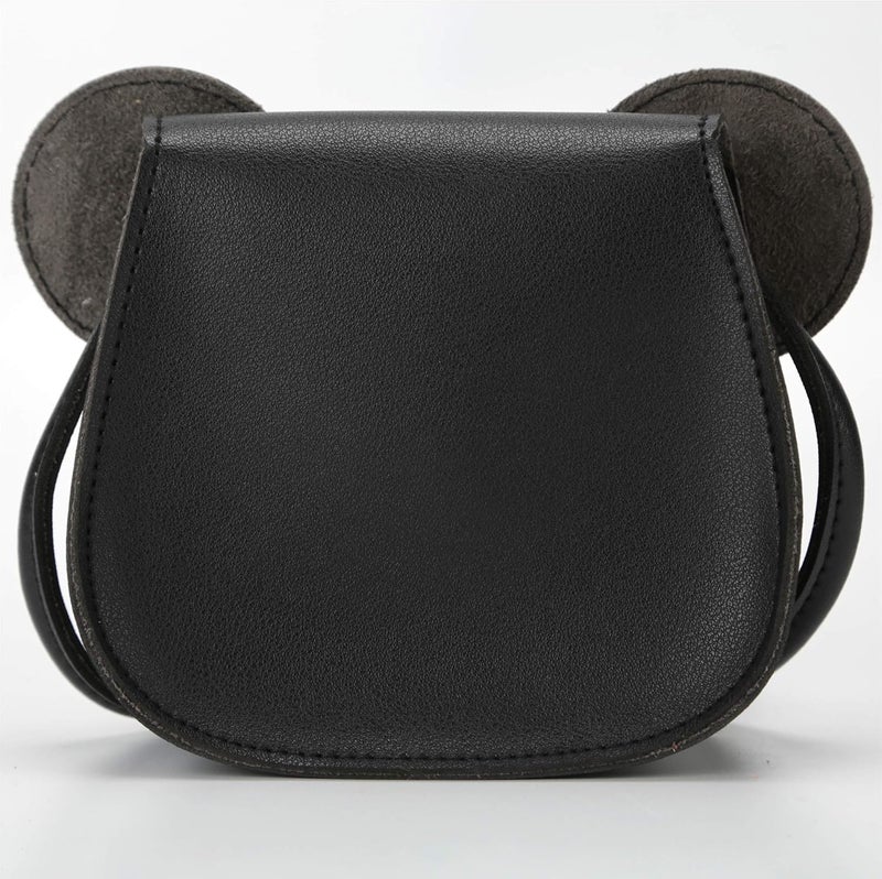 QiMing Little Mouse Ear Bow Crossbody Purse,PU Shoulder Handbag for Kids Girls Toddlers - Image 4