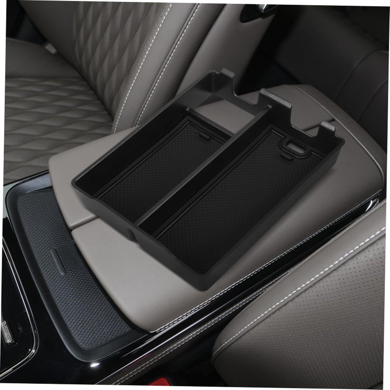 Universal Car Center Console Organizer Tray Armrest Storage Box Dustproof Easy Install - Image 4