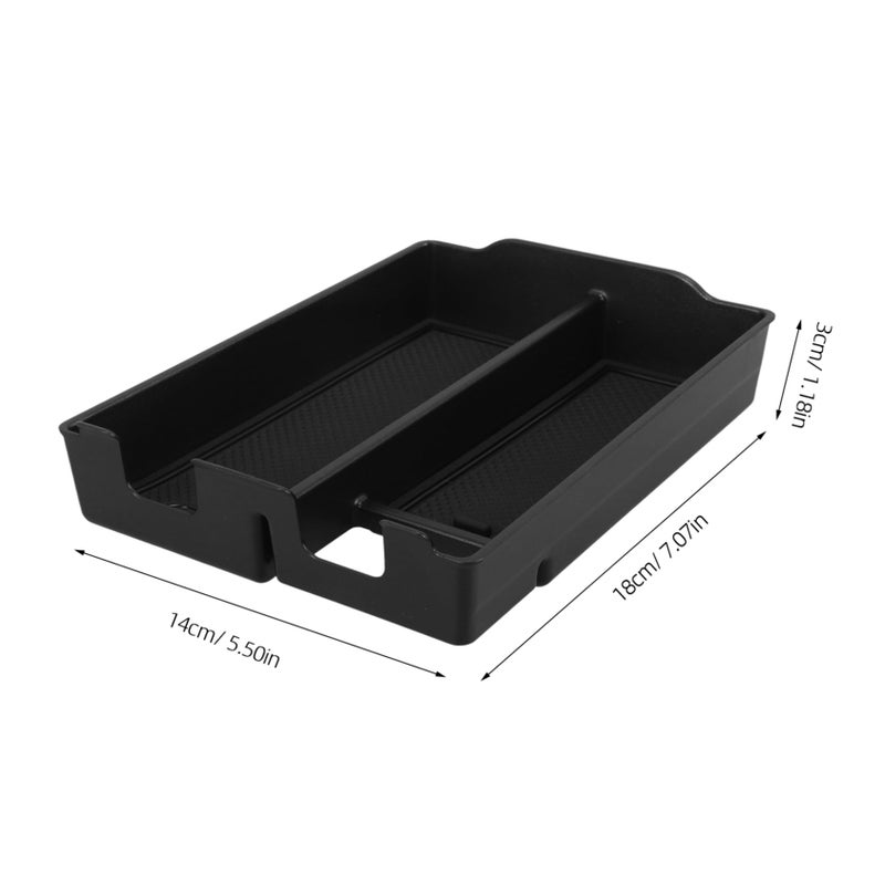 Universal Car Center Console Organizer Tray Armrest Storage Box Dustproof Easy Install - Image 3