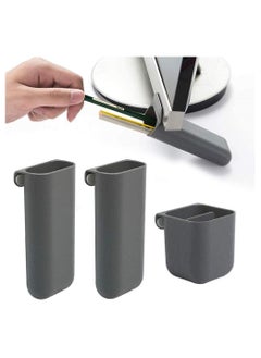 Y&D Creative DIY Screen Pen Holder, Self Adhesive Pencil Holder for Desk, Organizer Desk Under Computer Monitor and Container, 3 Pack Paste Case  - Image 1