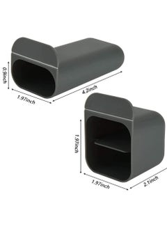 Y&D Creative DIY Screen Pen Holder, Self Adhesive Pencil Holder for Desk, Organizer Desk Under Computer Monitor and Container, 3 Pack Paste Case  - Image 2