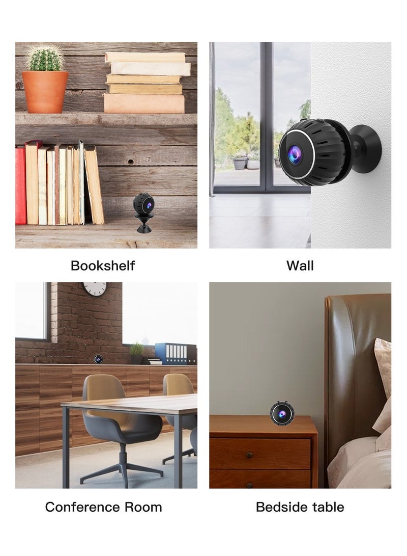 GULFLINK X10 HD Infrared Night Vision Mini WiFi Camera With Base Wireless Remote Monitoring Motion Detection Alarm Mini Camera  - Image 5