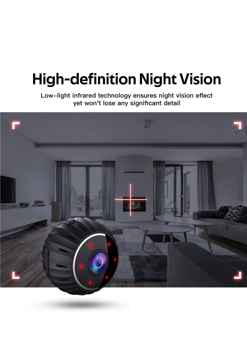 GULFLINK X10 HD Infrared Night Vision Mini WiFi Camera With Base Wireless Remote Monitoring Motion Detection Alarm Mini Camera  - Image 4