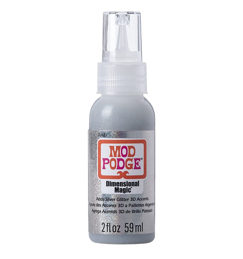 Mod Podge Mod Podge CS11331 Glitter Dimensional Magic 2 oz Silver 