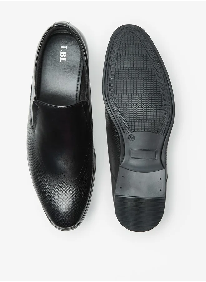 ال بي ال من شو اكسبرس Men's Solid Slip-On Loafers