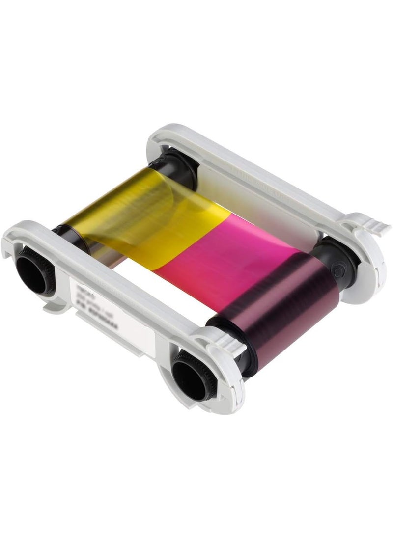 Bodno Evolis R5F008AAA Color Ribbon  YMCKO  300 Prints with Bodno Premium CR80 30 Mil Graphic Quality PVC Cards  Qty 300  - Image 2