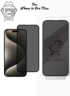iPhone 16 Pro Max Premium High-Quality Anti-Spy Privacy Screen Protector for iPhone 16 Pro Max – Ultra-Clear, Scratch Resistant, Anti-Fingerprint, 9H Tempered Glass, Full Coverage with Easy Installation