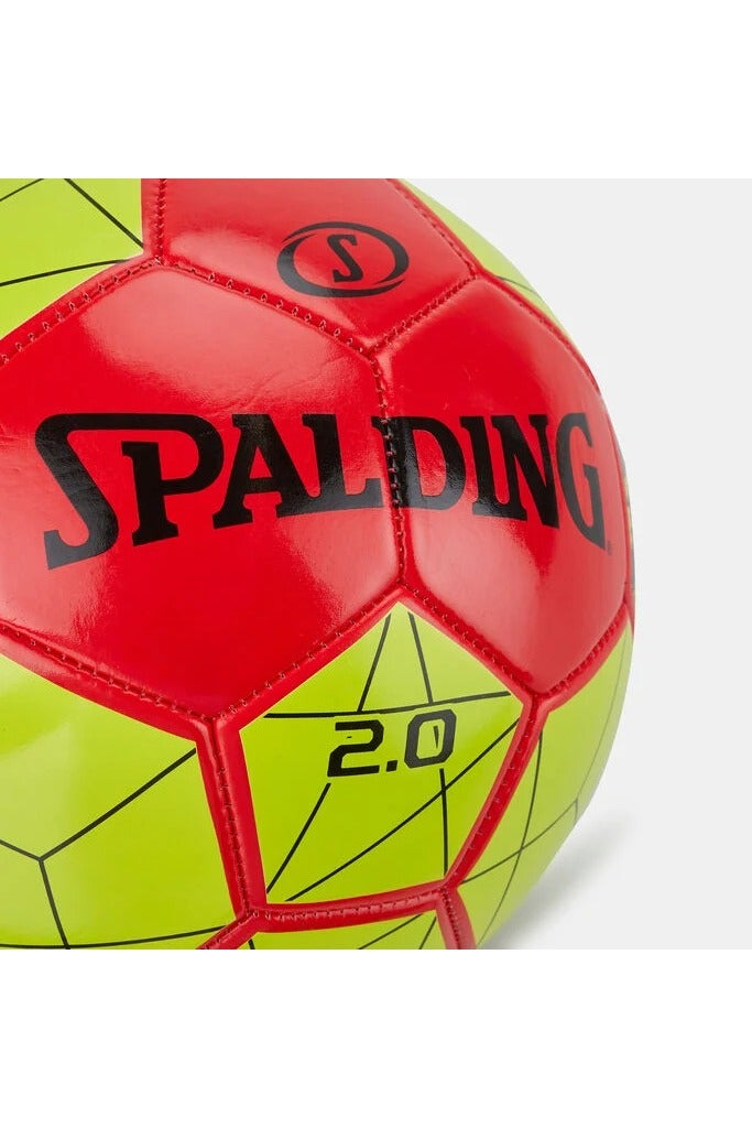 SPALDING Spalding 2.0 Red/Yellow Size 5 Soccer Ball – Durable Recreational Football - Image 3
