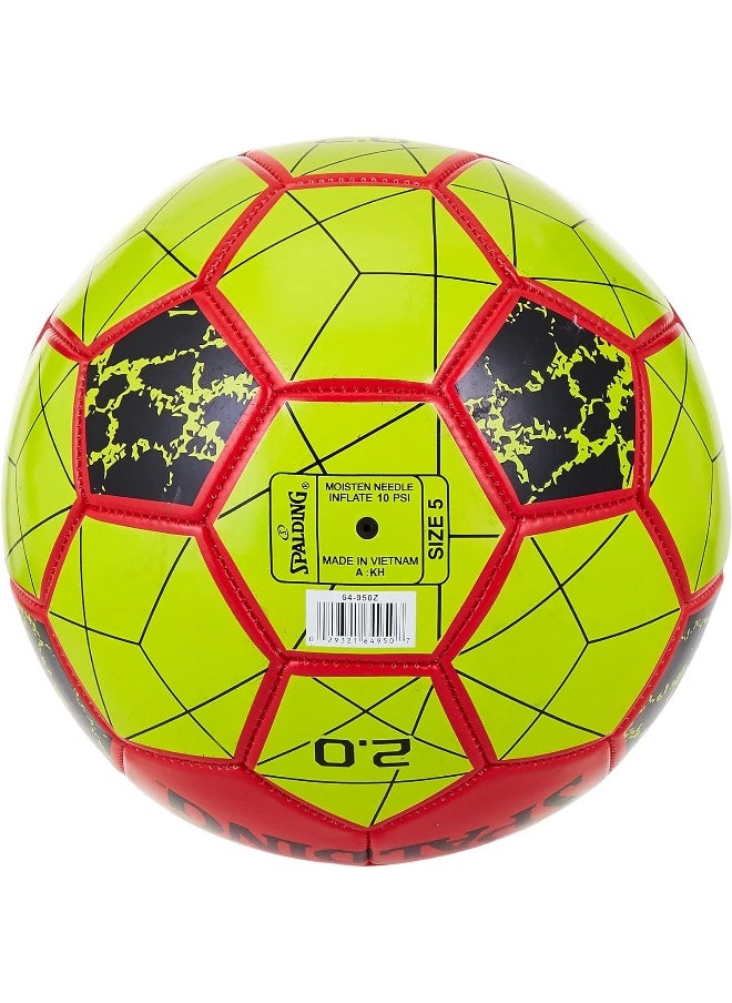 SPALDING كرة قدم سبالدينج 2.0 أحمر/أصفر مقاس 5  - Image 2