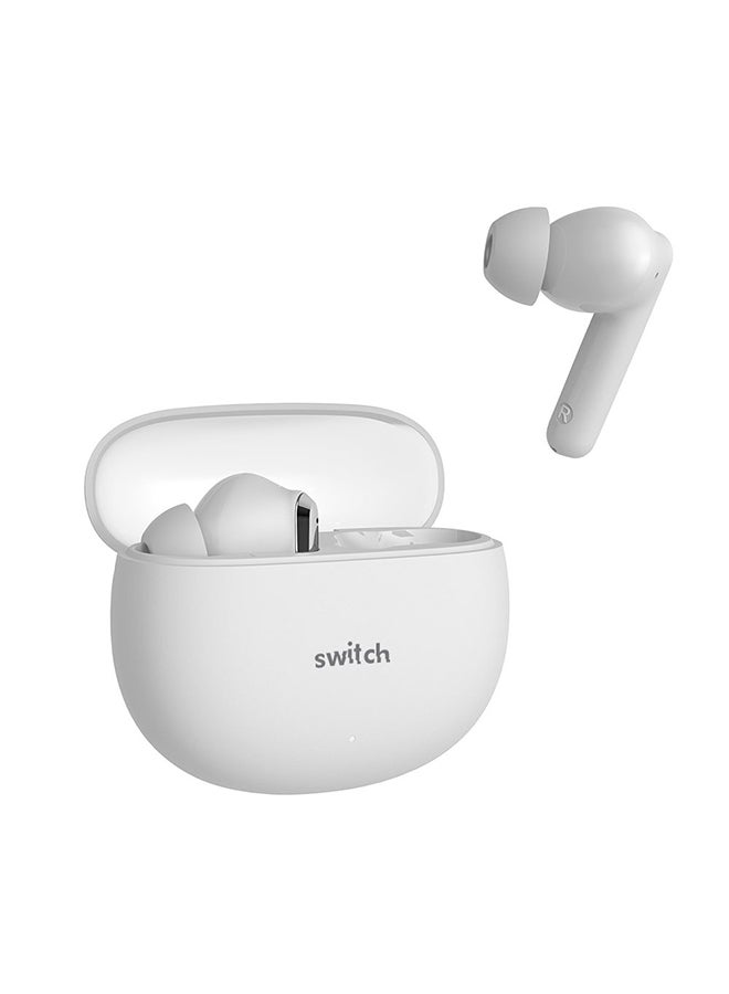 SWITCH TWS-C250 True Wireless Earbuds – ENC | Bluetooth 5.3 | Deep Bass | Long Battery Life | White White - Image 5