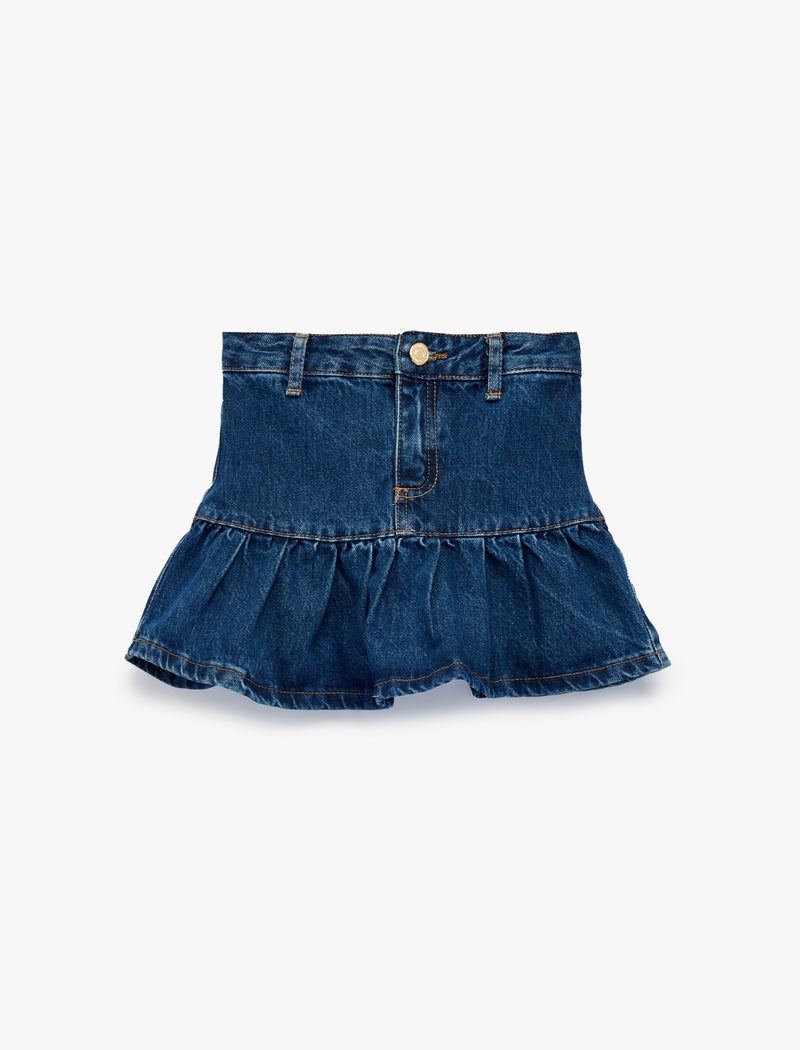 KOTON Mini Denim Skirt - Image 2