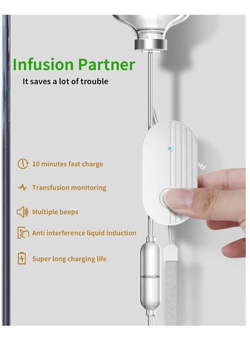 SYOSI Infusion Alarm-High-sensitivity Sensing Low-dose Automatic Reminder Rechargeable Anti-Interference Design 3 Buzzer Alarms for Monitoring The Progress of Catheter Infusion - Image 2