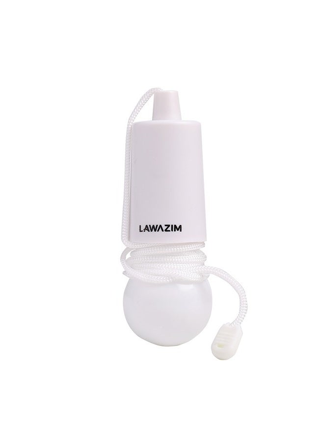 لوازم طقم مصباح مع حبل مكون من 3 قطع - أبيض - مصباح LED معلق يعمل بالبطاريات مع حبل سحب بطول 1 متر، إضاءة محمولة للخزائن والكراجات والتخييم والخيام والفناء والطوارئ والاستخدام الداخلي والخارجي (البطاريات غير مرفقة) - Image 4