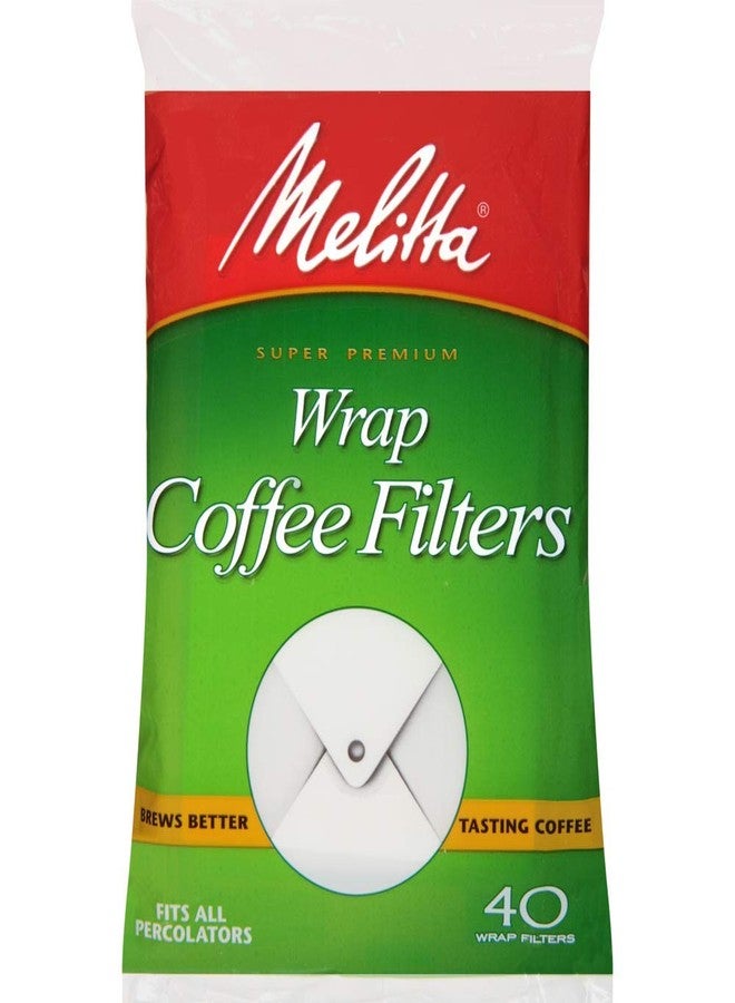 Melitta USA Inc 627402 White Wrap Coffee Filter 40 Filters - Image 1