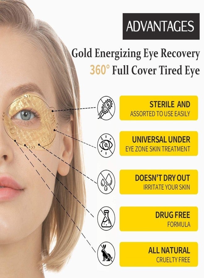 AMPLIN Hydrogel Collagen Eye Masks - Under Eye Patches with Hyaluronic Acid & Gold Extract - Reduces Puffiness, Dark Circles, Wrinkles - Hydrating & Firming Skincare Pads - 5 Pairs - Image 5