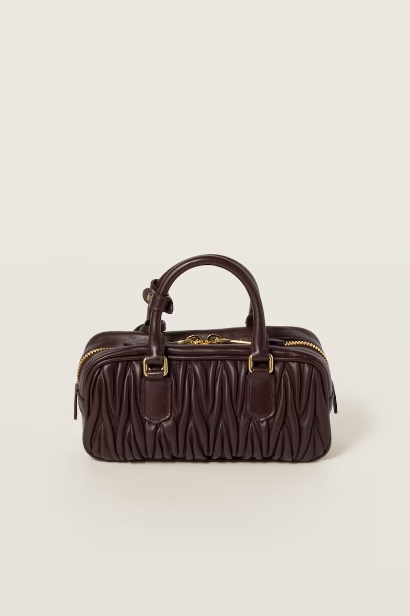Miu Miu Fashionable women's leather handbag, single-shoulder bag  - Image 3