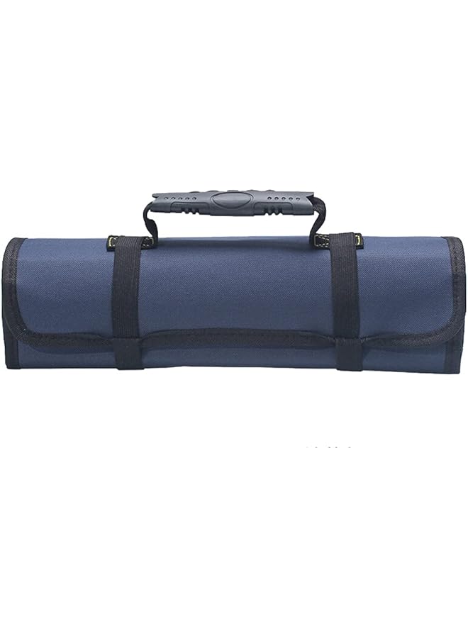 PROMASS promass Roll Portable Canvas Storage Bag,Tool Organizer for Electricians Mechanics,Thick and Wear-Resistant,UH01 Blue  - Image 1