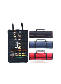 PROMASS promass Roll Portable Canvas Storage Bag,Tool Organizer for Electricians Mechanics,Thick and Wear-Resistant,UH01 Blue  - Image 3
