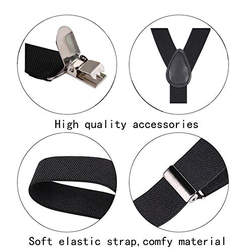 GUCHOL Suspenders for Kids,Toddler - Adjustable Elastic Suspender for Baby,Boys,Girls,Suitable for 1 to 6 old (Black) - Image 3