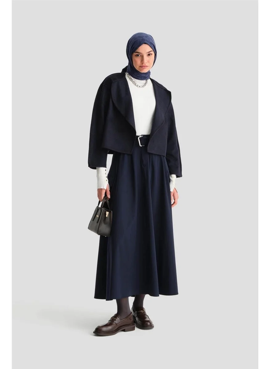 ARMINE Shepherd Stitched Cardigan 24K5715 Navy Blue