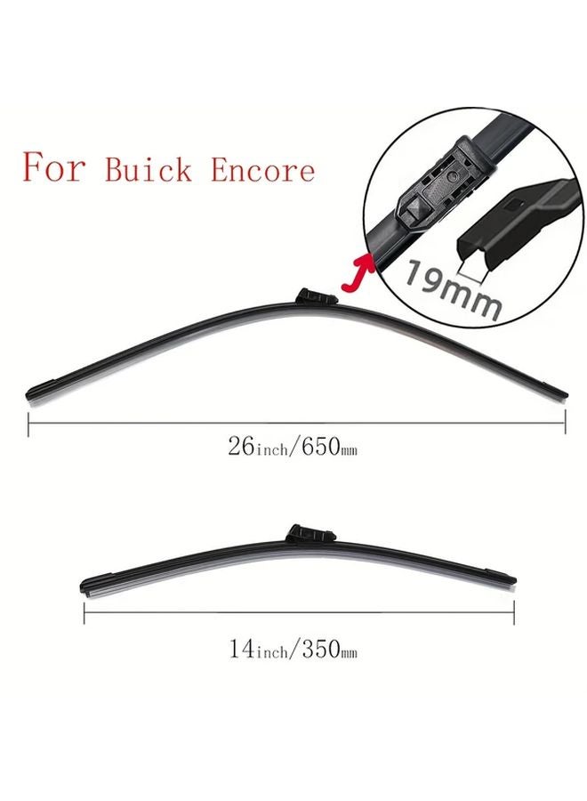 Genuine Frameless Wiper Blades Pair 26 and 14 Inch for Buick Encore 2013 2021 - Image 3