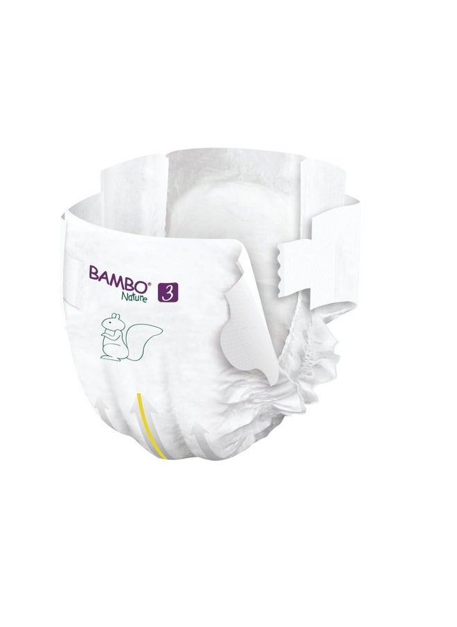 BAMBO NATURE Unisex Premium Eco-Friendly Tape Diapers With Wetness Indicator - M Size, 28 Pieces - Pack Of 3  - Image 3