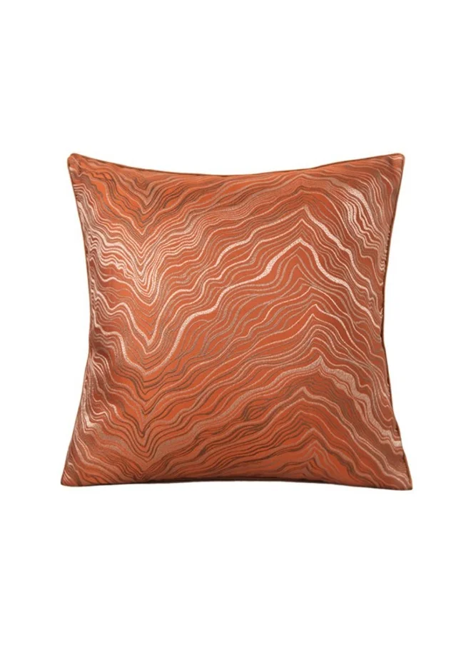 DANUBE HOME Gleam Cushion Stylish Throw Pillow for Sofa, Bed, Chair, Soft And Comfortable, And Elegant Home Decor Accent Perfect Decorative Cushion 45X45Cm Orange