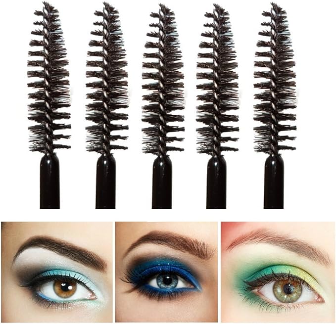 G2PLUS 100 PCS Disposable Eyelash BrushesPink Eyelash Spoolies Pink Crystal Mascara Wands Eyelash Extension Brush Applicator - Image 5