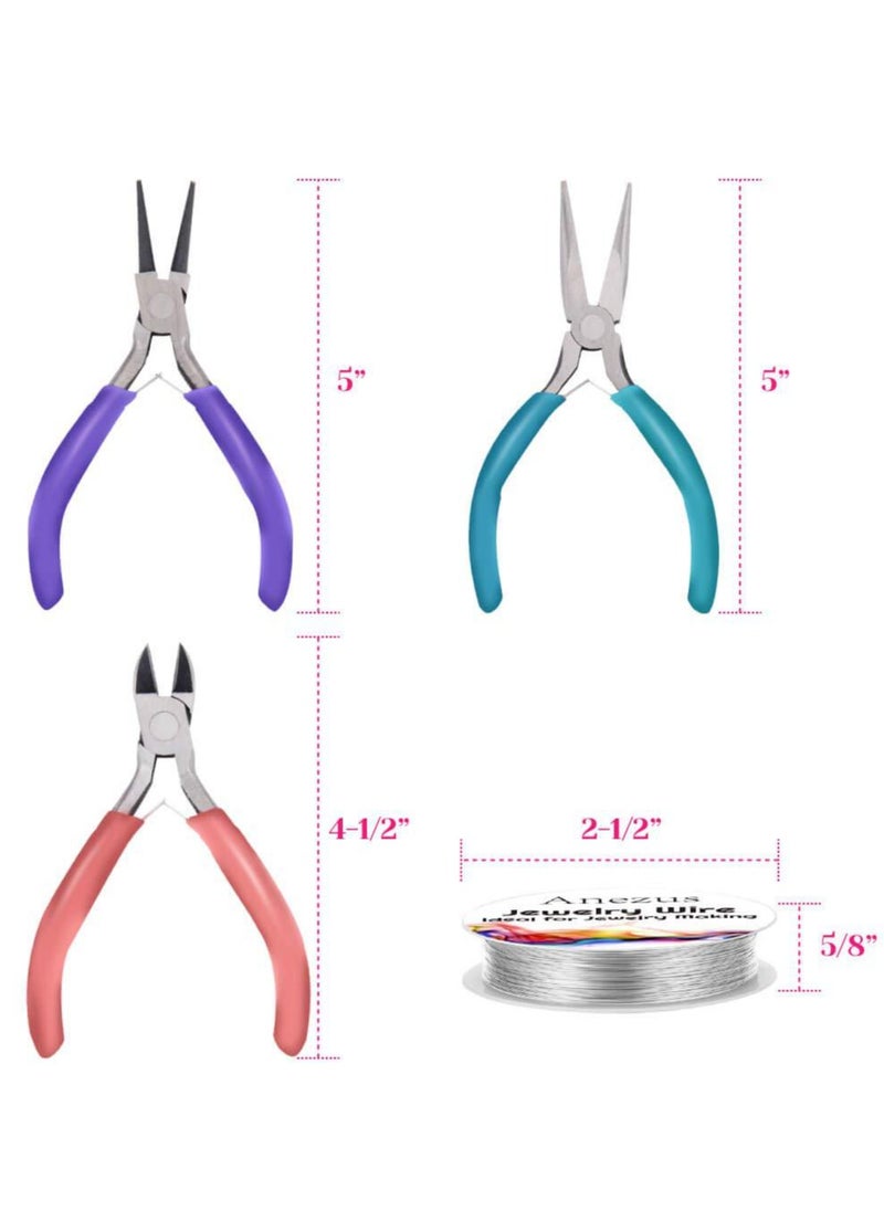 MileMelo 7-Piece Jewelry Beading Wire for Jewelry Making Supplies and Craft Set Multicolour  - Image 5