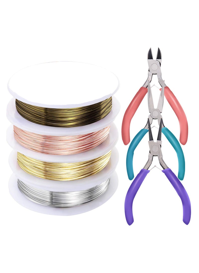 MileMelo 7-Piece Jewelry Beading Wire for Jewelry Making Supplies and Craft Set Multicolour  - Image 1