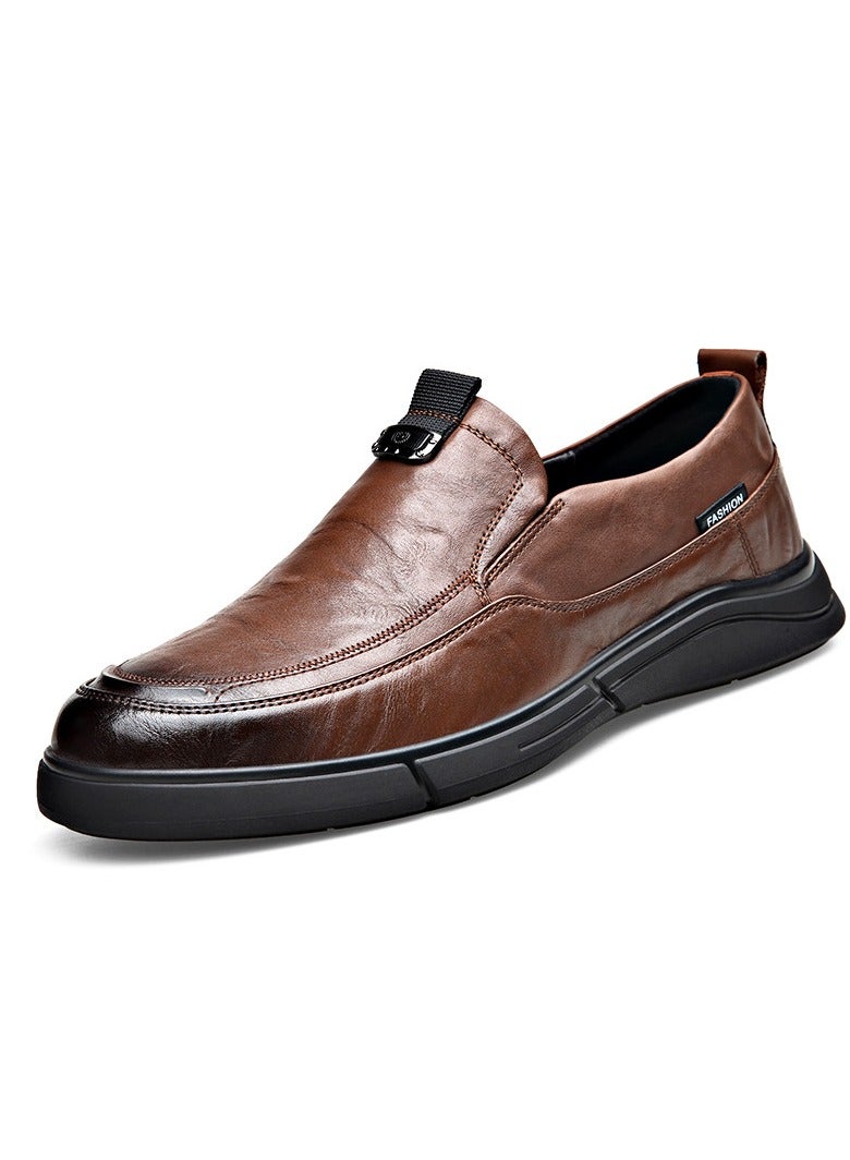 Warrior Versatile Retro Casual Leather Shoes  - Image 1
