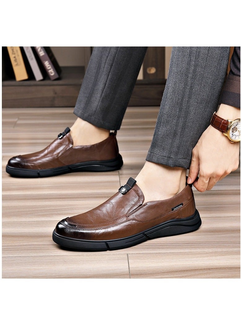Warrior Versatile Retro Casual Leather Shoes  - Image 5