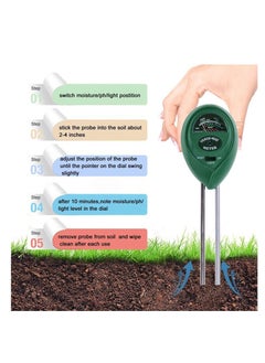SYOSI Soil Moisture Meter 3 In 1 with Light Test Plant Water Sensor Hygrometer for Garden Farm Lawn Indoor Outdoor  - Image 5