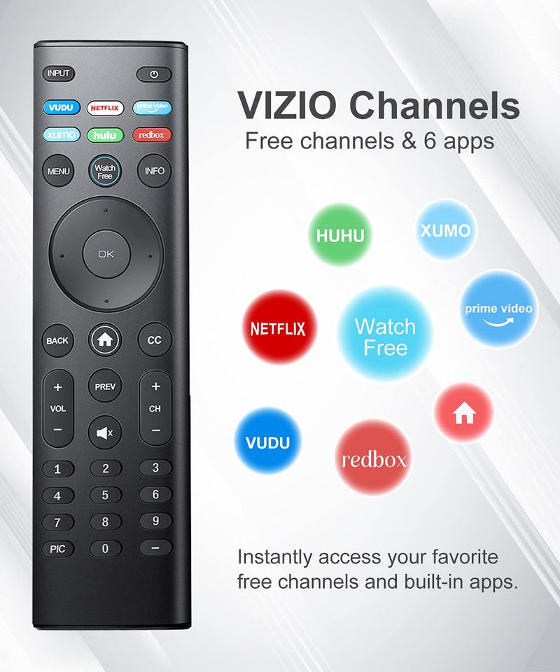 VTINVAN for Vizio Smart tv Remote Replacement,Compatible with vizio TV D-Series,M-Series,V-Series,UHD LED LCD Smart TV - Image 2