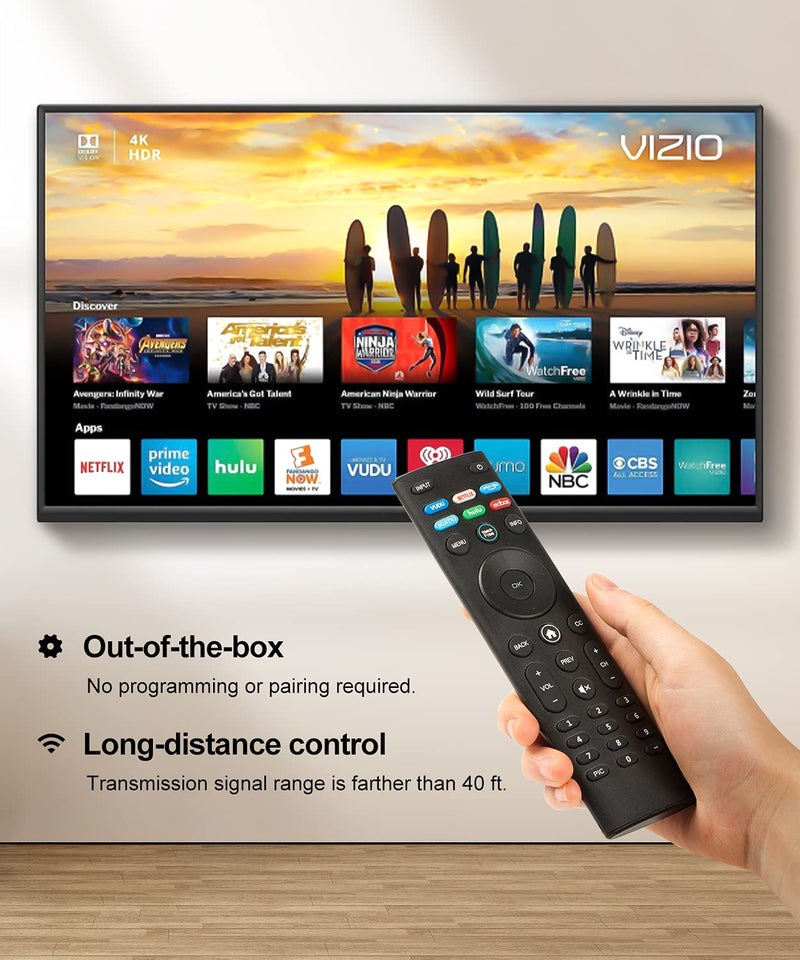 VTINVAN for Vizio Smart tv Remote Replacement,Compatible with vizio TV D-Series,M-Series,V-Series,UHD LED LCD Smart TV - Image 4