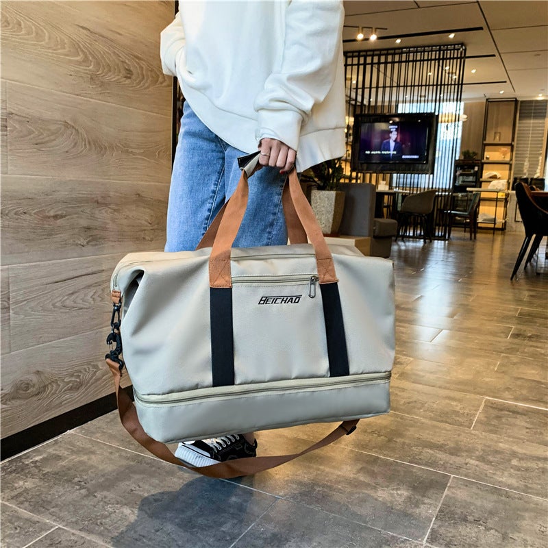 New Fitness Gym Bag Dry-Wet Separation Large Capacity Shoe Compartment Trolley Travel Tote - Image 1