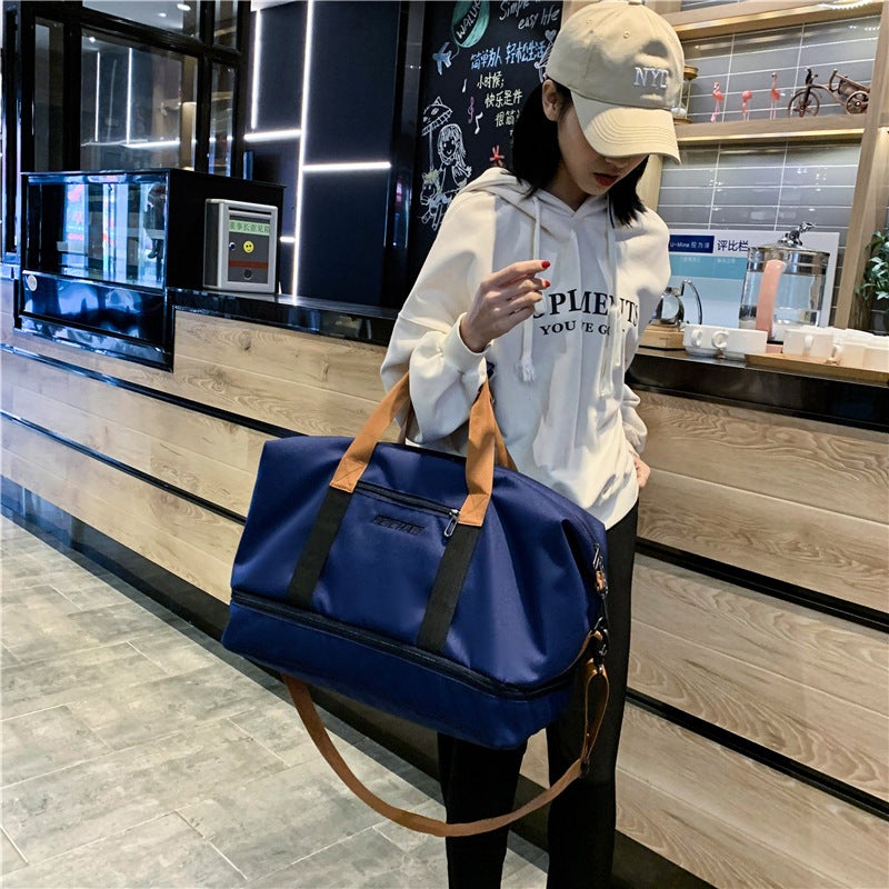 New Fitness Gym Bag Dry-Wet Separation Large Capacity Shoe Compartment Trolley Travel Tote - Image 3