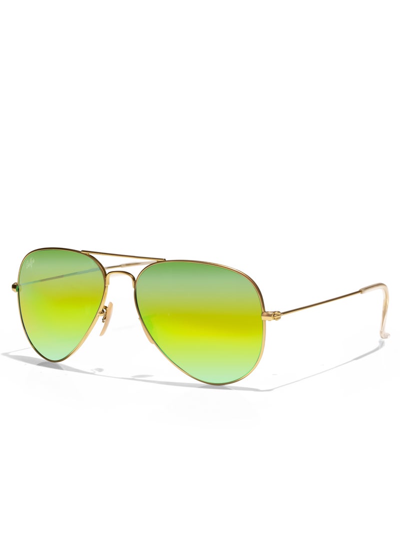 selfie Selfie Aviator Yellow Gold Metal Frame with UV 400 Sunglasses, SE3025-014  - Image 3