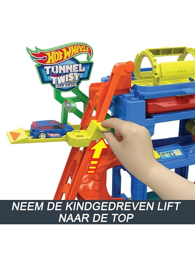 Hot Wheels Mattel Hot Wheels City Tunnel Twist Car Wash & Color Shifters Vehicle in 1:64 Scale - Image 2