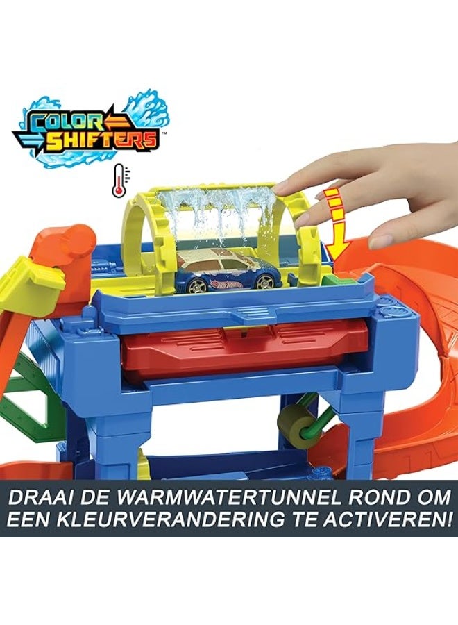 Hot Wheels Mattel Hot Wheels City Tunnel Twist Car Wash & Color Shifters Vehicle in 1:64 Scale - Image 4