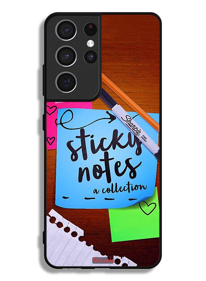 Tolwak Samsung Galaxy S21 Ultra 5G Protective Case Cover Sticky Notes - Image 3