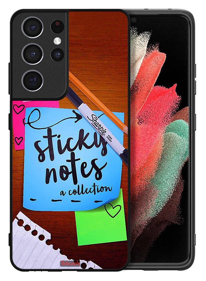 Tolwak Samsung Galaxy S21 Ultra 5G Protective Case Cover Sticky Notes - Image 2