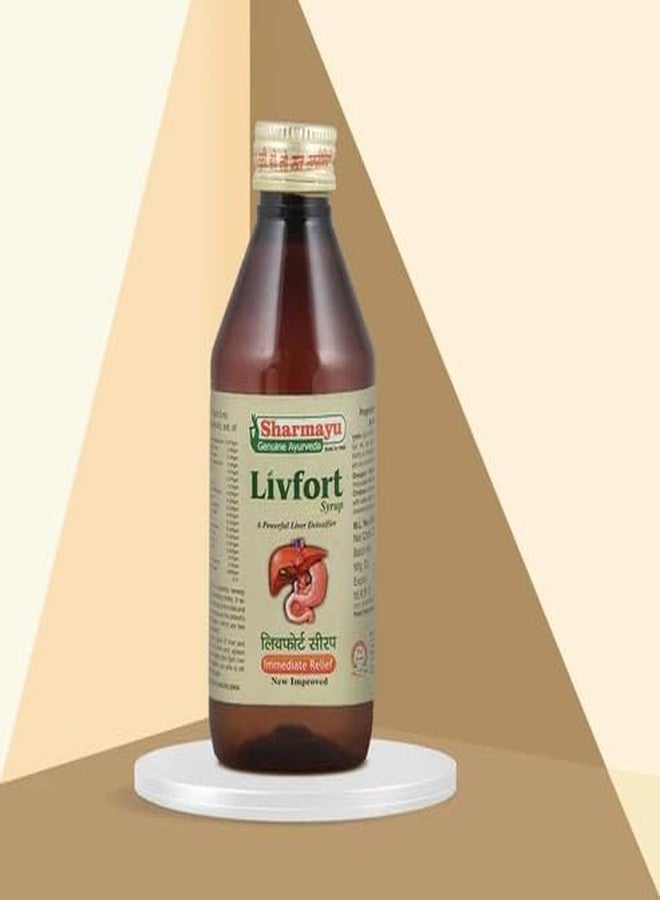 Sharmayu Livfort Syrup-450ml | Herbal Supplement with Natural Plant-Based Ingredients | Ayurvedic Liquid Tonic for Daily Wellness | - Image 3