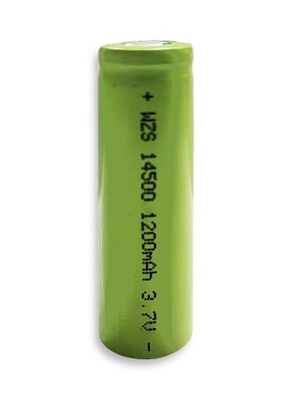 Battery 1pc 3.7V Green 1200MAH - 14500