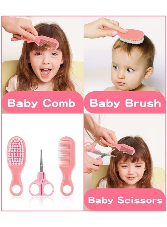 Bukela New Baby Healthcare and Grooming Kit, 20 in 1 Baby Electric Nail Trimmer Set Newborn Nursery Health Care Set for Newborn Infant Toddlers Baby Boys Girls Kids 0-3 Years (Pink) - Image 3